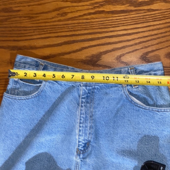 (4 / $40) Vintage Memphis Curvy Fit Blue Jeans SZ 14 - Picture 9 of 9
